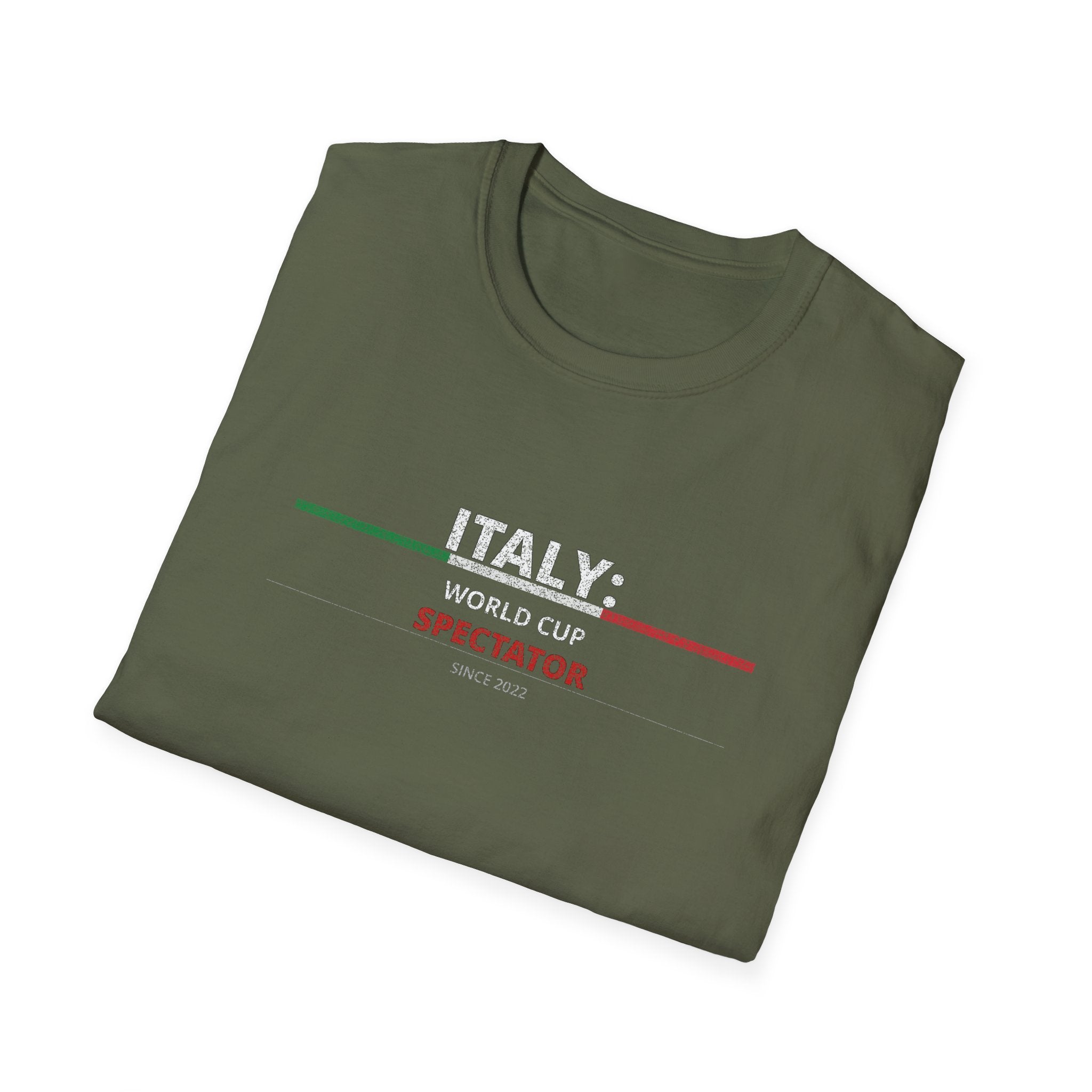 Italy World Cup Spectator T-Shirt — Italian Flag Soccer Fan Tee