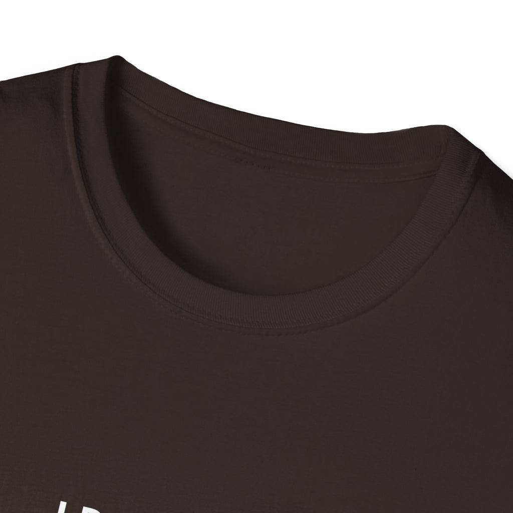 T-Shirt — "But Here I Am" Minimalist White Tee