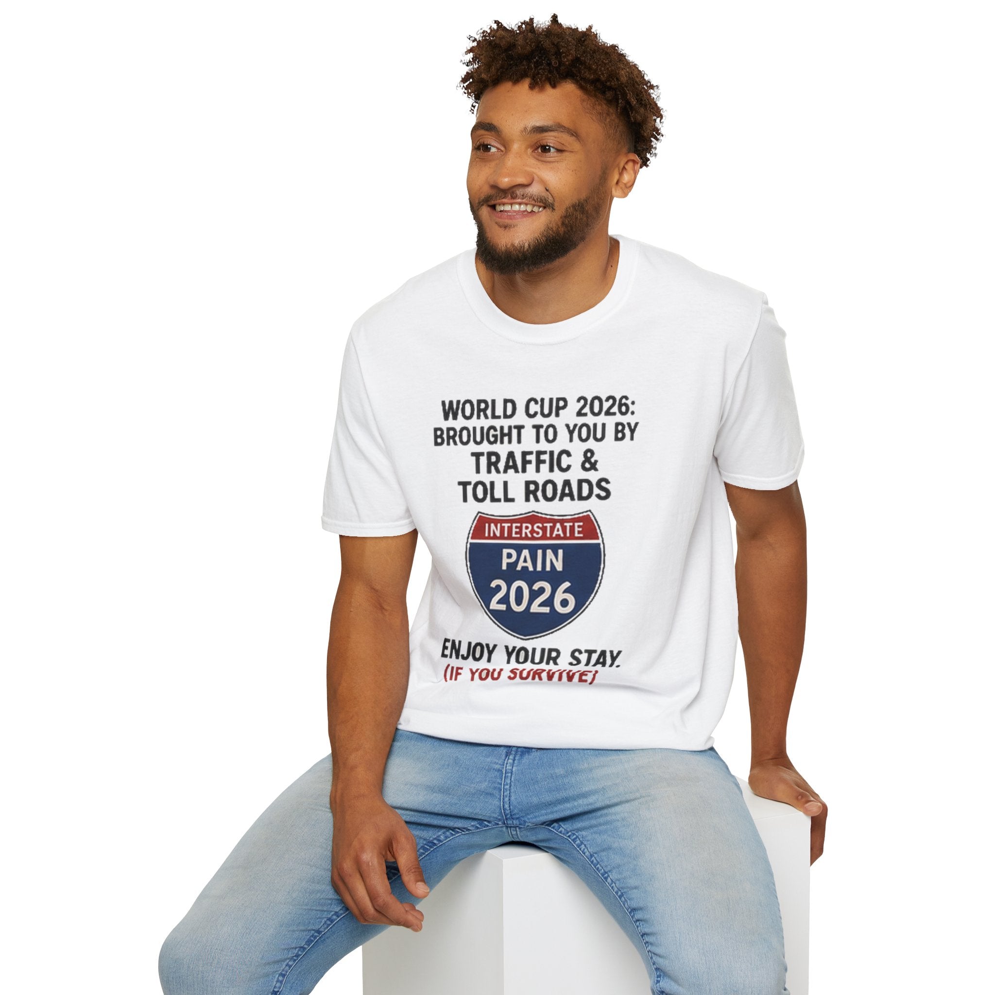 World Cup 2026 Traffic & Toll Roads T-Shirt — Interstate Pain 2026 Funny Travel Tee