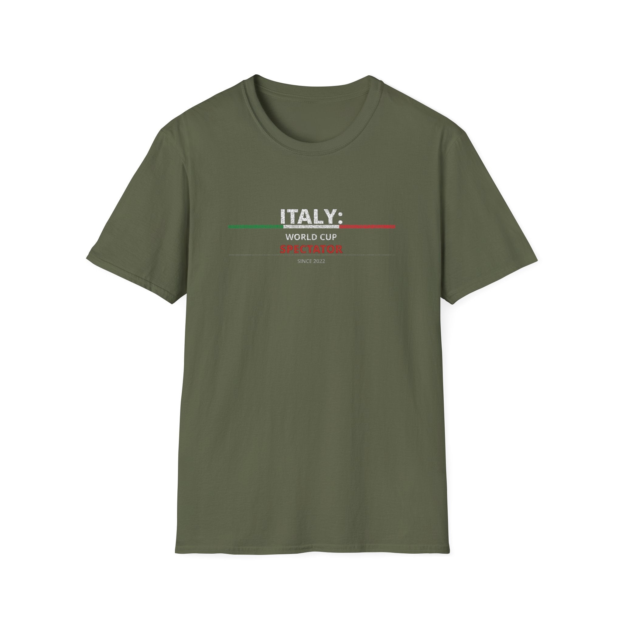Italy World Cup Spectator T-Shirt — Italian Flag Soccer Fan Tee